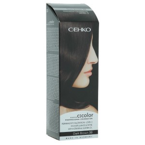 Plaukų dažai " C:EHKO " C:olor 30 tamsiai ruda